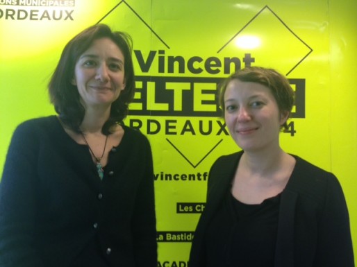 Emmanuelle Fourneyron et Emmanuelle Lapeyre, en charge de la communication du candidat Feltesse (DR) 
