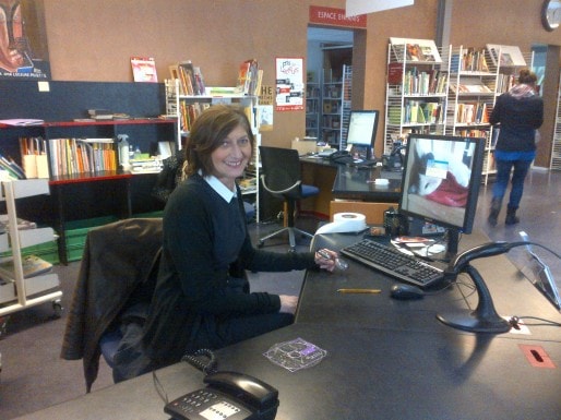 Dominique Dat, directrice de la bibliothèque municipale du Grand Parc, à Bordeaux (Photo Elsa Dorey/Rue89 Bordeaux)