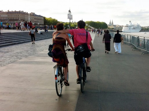 Dans le centre de Bordeaux, 8% des déplacements se faisaient à vélo en 2009, probablement plus de 10 % aujourd'hui. (WS/Rue89 Bordeaux)