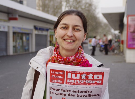 Fanny Quandalle milite depuis 15 ans au sein du parti Lutte Ouvrière (Photo Anne Chaput/Rue89 Bordeaux)