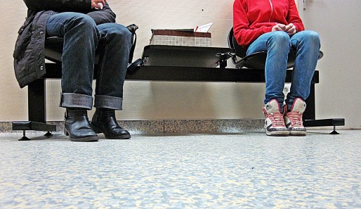 Dans la salle d'attente du Cauva, 4000 personnes sont passées en 2012, dont 59% de femmes (photo Aline Chambras/Rue89 Bordeaux)