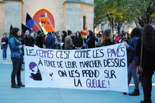 Manifestation du collectif féministe CLEF, en 2014 (WS/Rue89 Bordeaux)