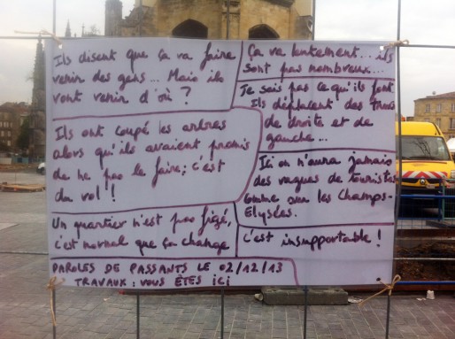 Paroles de passants sur la place Saint-Michel (Walid Salem/Rue89 Bordeaux)