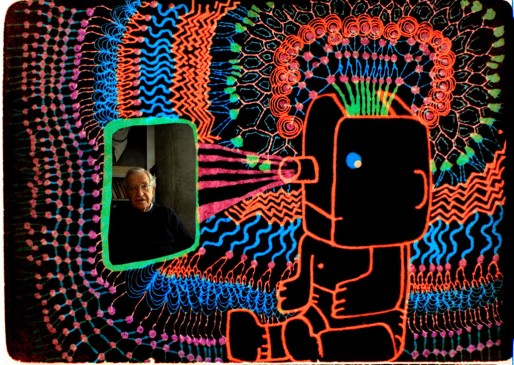 Image du film "Conversation animée avec Noam Chomsky" (DR)