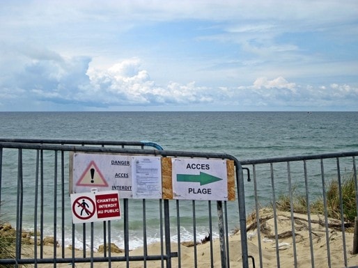 La plage centrale de Lacanau rouvrira le 4 juillet prochain (Photo Aline Chambras/rue89 Bordeaux)