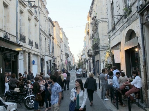 Soirée des Parisiens de Bordeaux au restaurant La Bocca, rue Notre-Dame (Photo Simon Barthélémy/Rue89 Bordeaux)