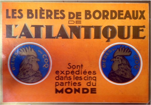 A Bordeaux, on aime les chopes, notamment celles de la Brasserie de l'Atlantique, jusqu'à son rachat par Kronenbourg en 1968 (DR)