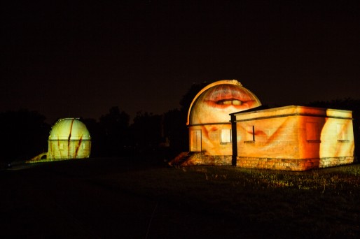 "Invasion" d'Olivier Crouzel. Installation vidéo à l'observatoire astronomique de Floirac en mai 2014 qui sera projetée à la Nuit verte (DR) 