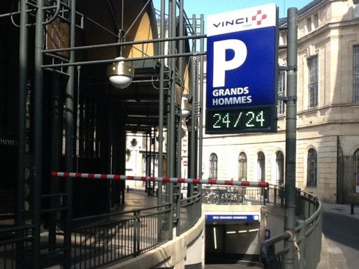 Le parking des Grands-Hommes géré par Vinci (WS/Rue89 Bordeaux)