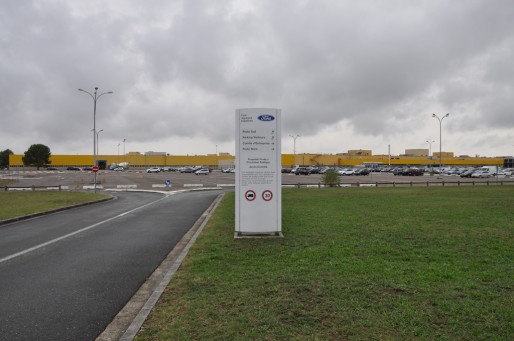 L'entrée de l'usine Ford Aquitaine Industries à Blanquefort (Xavier Ridon/Rue89 Bordeaux)