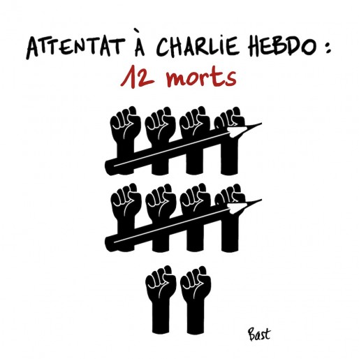 Hommage à Charlie Hebdo par Bast