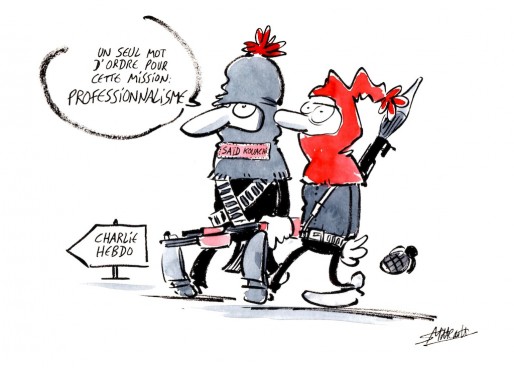 Hommage à Charlie Hebdo par Simon Mitteault