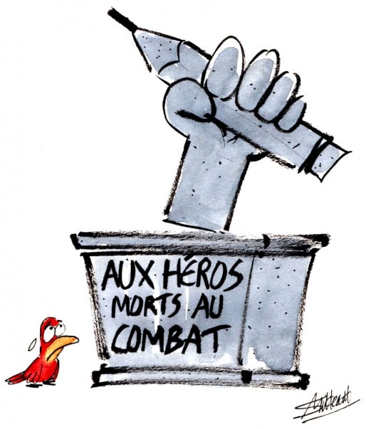 Hommage à Charlie Hebdo par Simon Mitteault