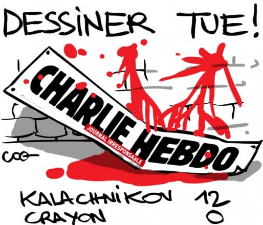Hommage à Charlie Hebdo par Coq