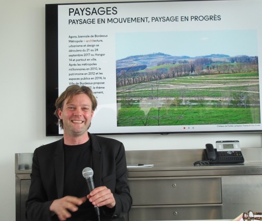 Le paysagiste, architecte et ingénieur Bas Smets, commissaire d'Agora 2017 (SB/Rue89 Bordeaux) 
