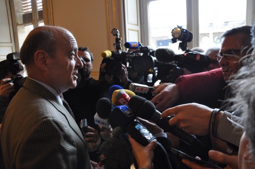 Le maire de Bordeaux, Alain Juppé décrit Nicolas Sarkozy comme un "formidable chef de guerre". (Xavier Ridon/Rue89 Bordeaux)