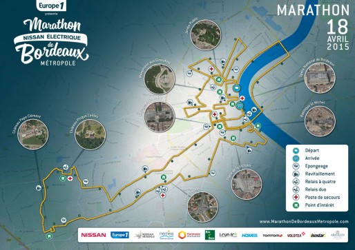 Le parcours du Marathon de Bordeaux Métropole sillonne le Port de la Lune avant de traverser Mérignac, Pessac et Talence.
