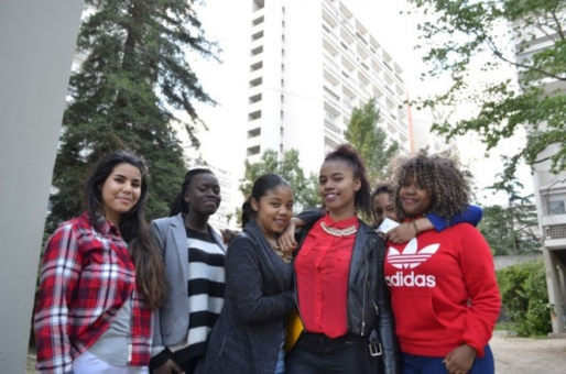 Harena, Karen, Carla, Alison, Malika et Myriam. Des jeunes des quartiers des Aubiers (MTN/Rue89 Bordeaux)