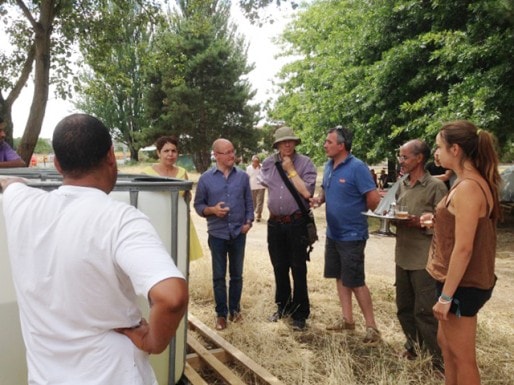 Jean-Luc Gleyze et des élus socialistes se sont rendus sur le camp des réfugiés Sahraouis (DR)
