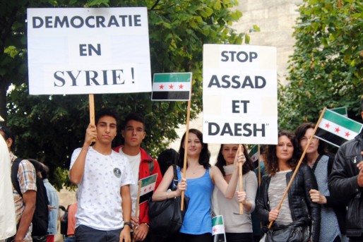 Les militants de Syrie Démocratie 33 (WS/Rue89 Bordeaux)