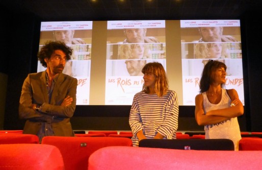 Laurent Laffargue, Céline Sallette et Romane Bohringer lors de l'avant-première à Casteljaloux (Céline Belliard/Rue89 Bordeaux) 