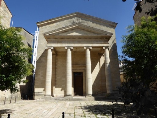 Le temple des Chartrons, rue Notre Dame à Bordeaux (Wikimedia Commons)