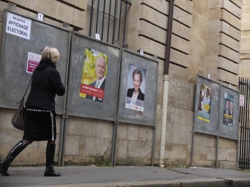 Panneaux électoraux à Bordeaux (SB/Rue89 Bordeaux)