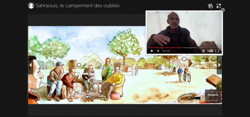 Bordeaux - Sahraouis, le campement des oubliés (Capture d'écran)