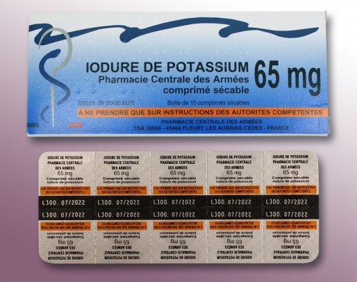Des pastilles d'iode comme celles-ci sont distribuées dans le Blayais et le Médoc (ASN)