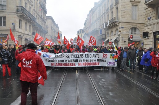 30000 manifestants étaient présents à Bordeaux selon la CGT (Xavier Ridon/Rue89 Bordeaux)