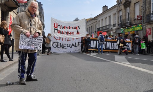 Un petit millier de manifestants pour préparer le tremplin au 31 mars (Xavier Ridon/Rue89 Bordeaux)