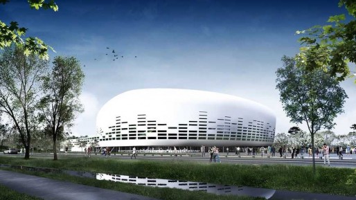 La future Bordeaux Métropole Arena (Lagardère Unlimited/Agence Rudy Ricciotti) 