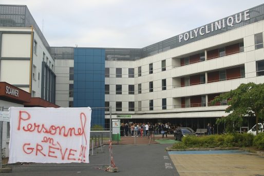Polyclinique Bordeaux Rive Droite en grève (DR)