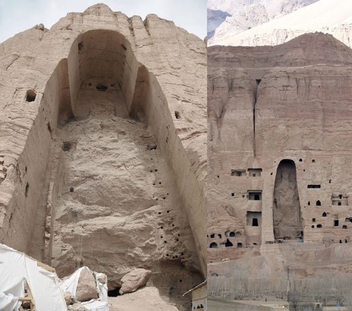 Les niches des Bouddhas de Bamiyan (© Pascal Convert) 