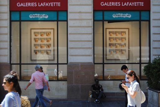Les fromages de Nicolas Boulard dans les vitrines des Galeris Lafayette (WS/Rue89 Bordeaux)