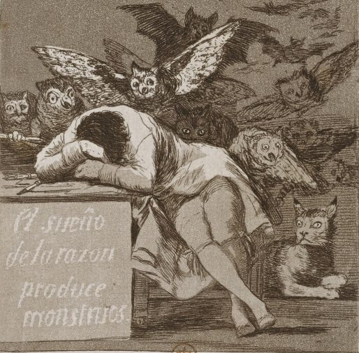 "Le sommeil de la raison engendre des monstres", un des "Caprices de Goya (DR)