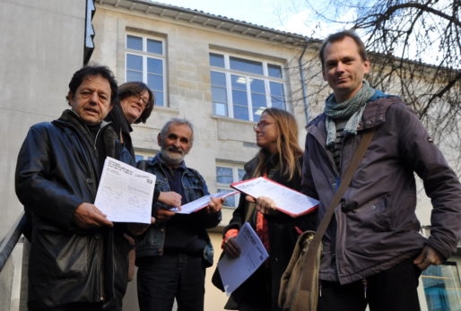 Le PCF de Bordeaux (ici avec le NPA) a lancé une pétition (XR/Rue89 Bordeaux)