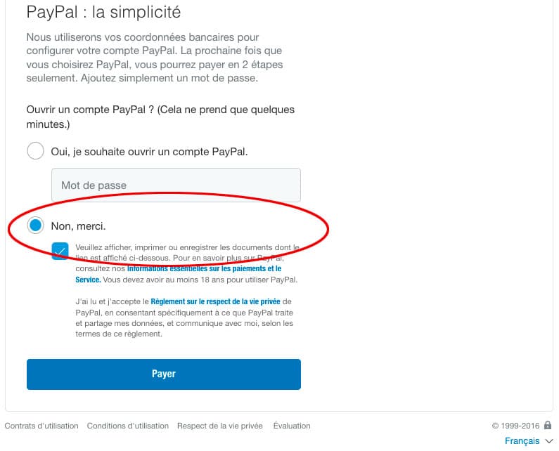 comment bloquer paiement sur paypal