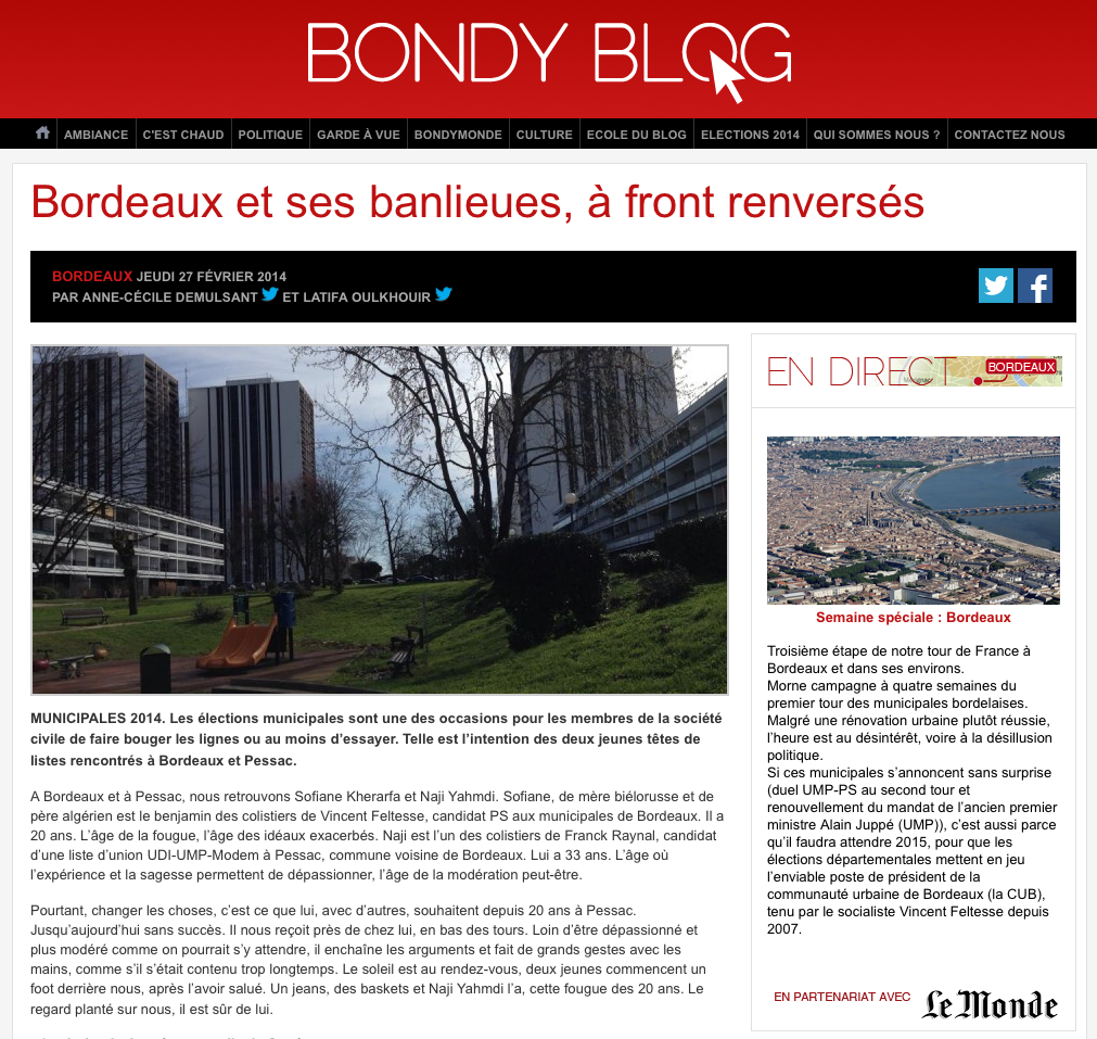 Bordeaux et Pessac : Des jeunes colistiers des deux bords
