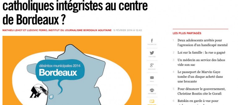 Juppé a-t-il favorisé des catholiques intégristes à Bordeaux ?