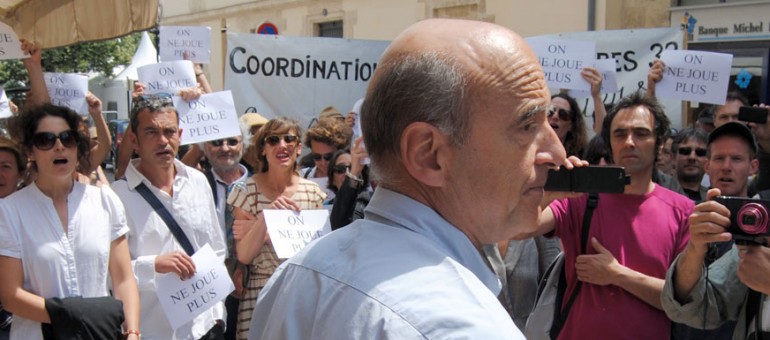 Alain Juppé et les intermittents à l’Été Métropolitain