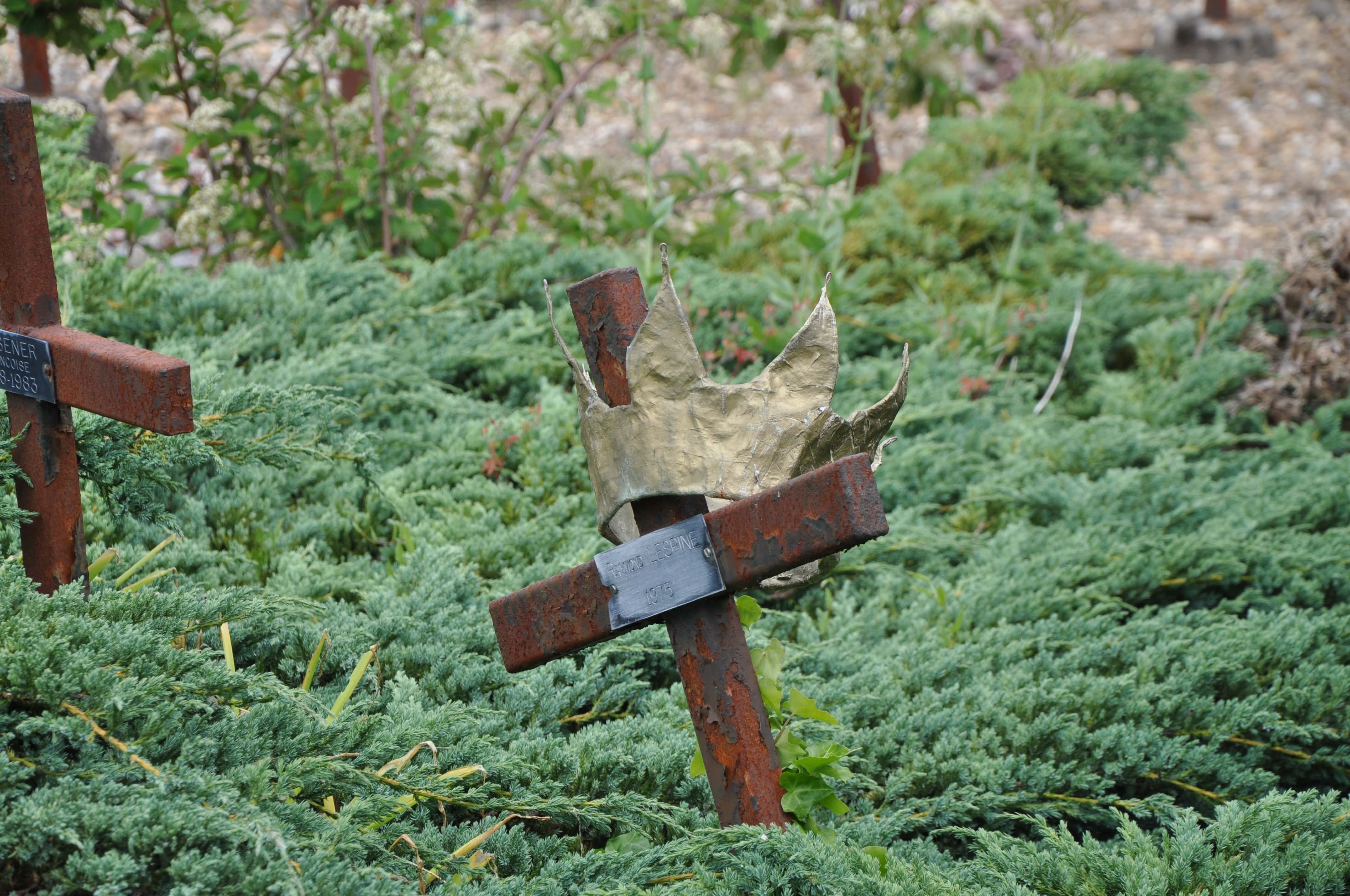 L'une des centaines de croix du cimetière des oubliés de Cadillac (Photo Tiphaine Maurin/Rue89 Bordeaux)