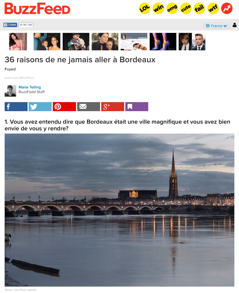 Bordeaux, une ville « sans intérêt »