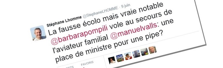 L’écolo Stéphane Lhomme sexiste au nom d’une pipe ?