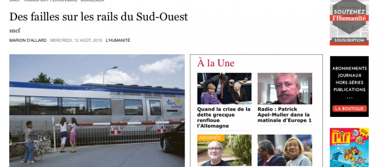 Un train SNCF « a disparu » entre Bordeaux et Hendaye