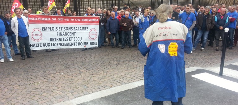 Le combat des ex-Molex passe par Bordeaux