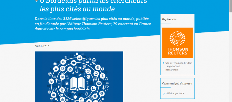 Six chercheurs bordelais parmi les plus influents au monde