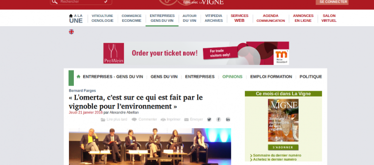 Tension au forum environnement des vins de Bordeaux
