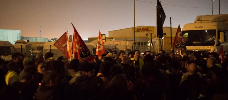 Loi Travail : la zone de fret de Bruges et le port de Bordeaux bloqués