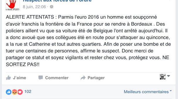 La gendarmerie dément une rumeur d’attentat à Bordeaux